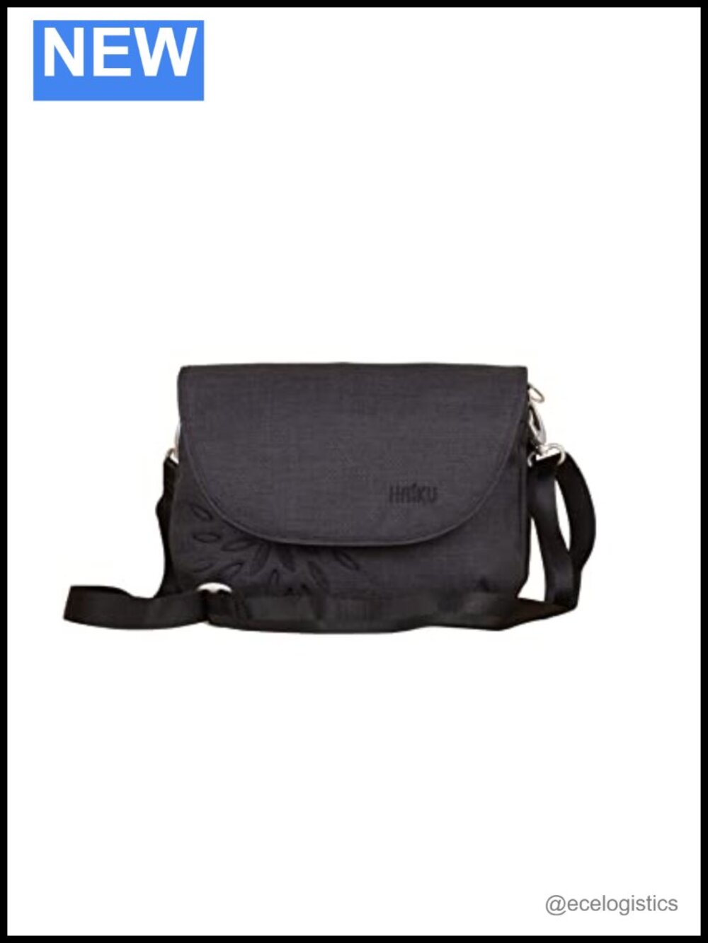 Eco-Friendly RFID Blocking Travel Crossbody Saddle Bag with Magnetic Closure